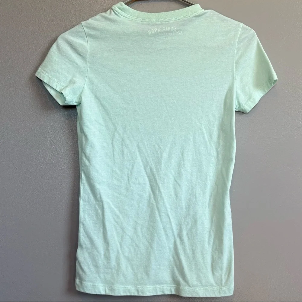 Aeropostale Classic Crew Mint Short Sleeve Tee Size Small
